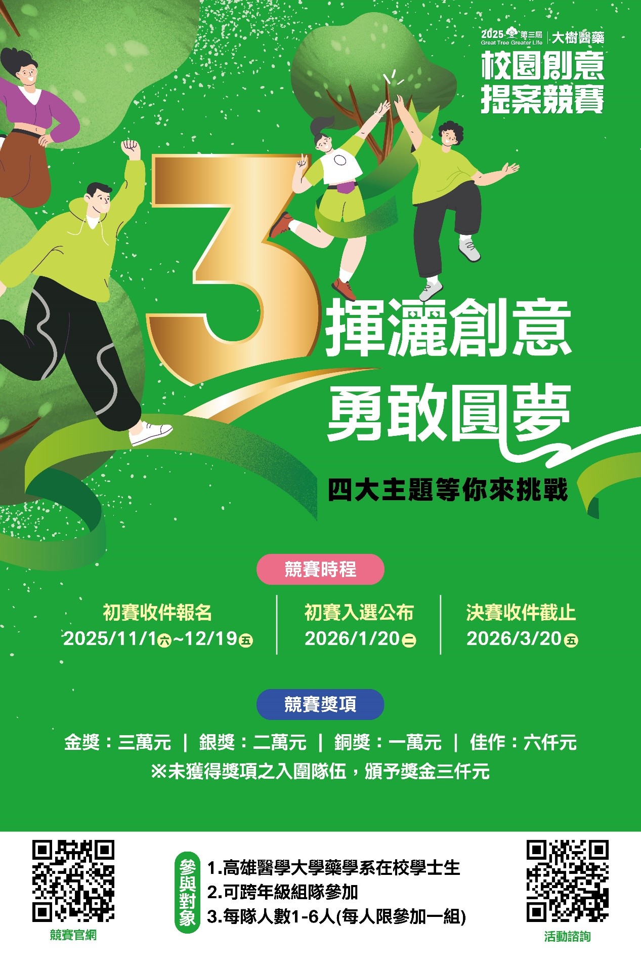 2025年大樹醫藥 校園創意提案競賽